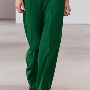 Zara Vibrant Green Women's Trousers